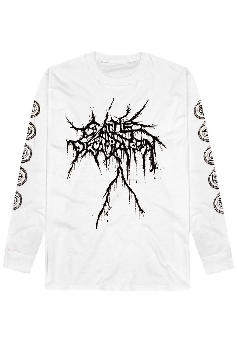 Cattle Decapitation Ouroboros White Long Sleeve