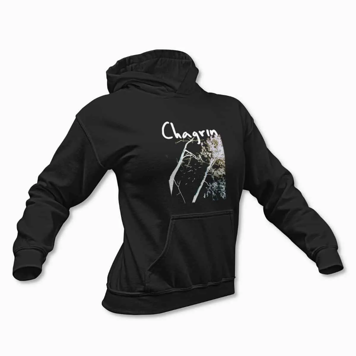Chagrin Cold Emptiness Black Hoodie, Black Metal Merchandise