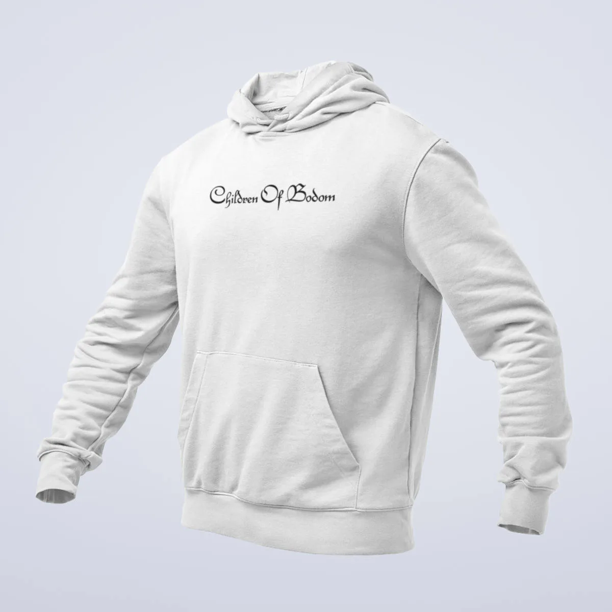 Children of Bodom Hoodie, Children of Bodom Band Logo White Hoodie, Melodic Death Metal Merchandise