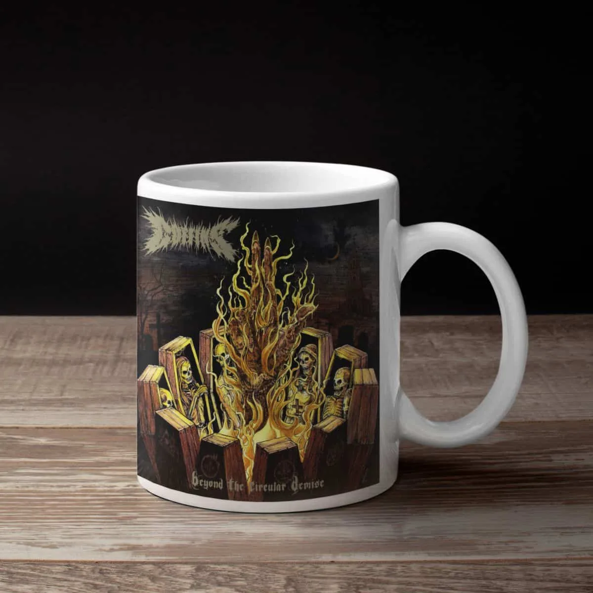 Coffins Band Coffee Mug, Coffins Beyond the Circular Demise Mug
