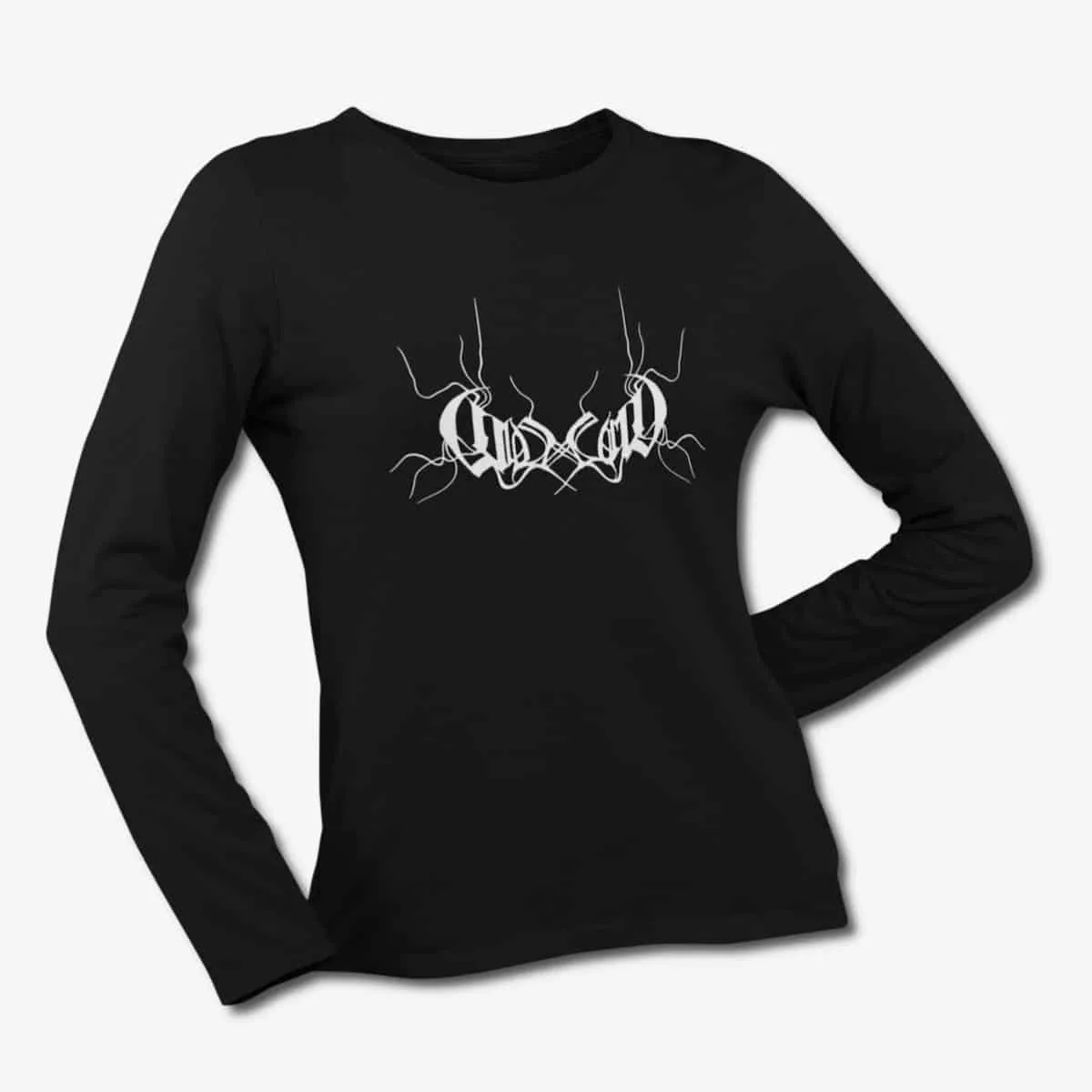 Coldworld Long Sleeve T-Shirt, Coldworld Band Logo Black Longsleeve T-Shirt, Depressive Black Metal Merchandise