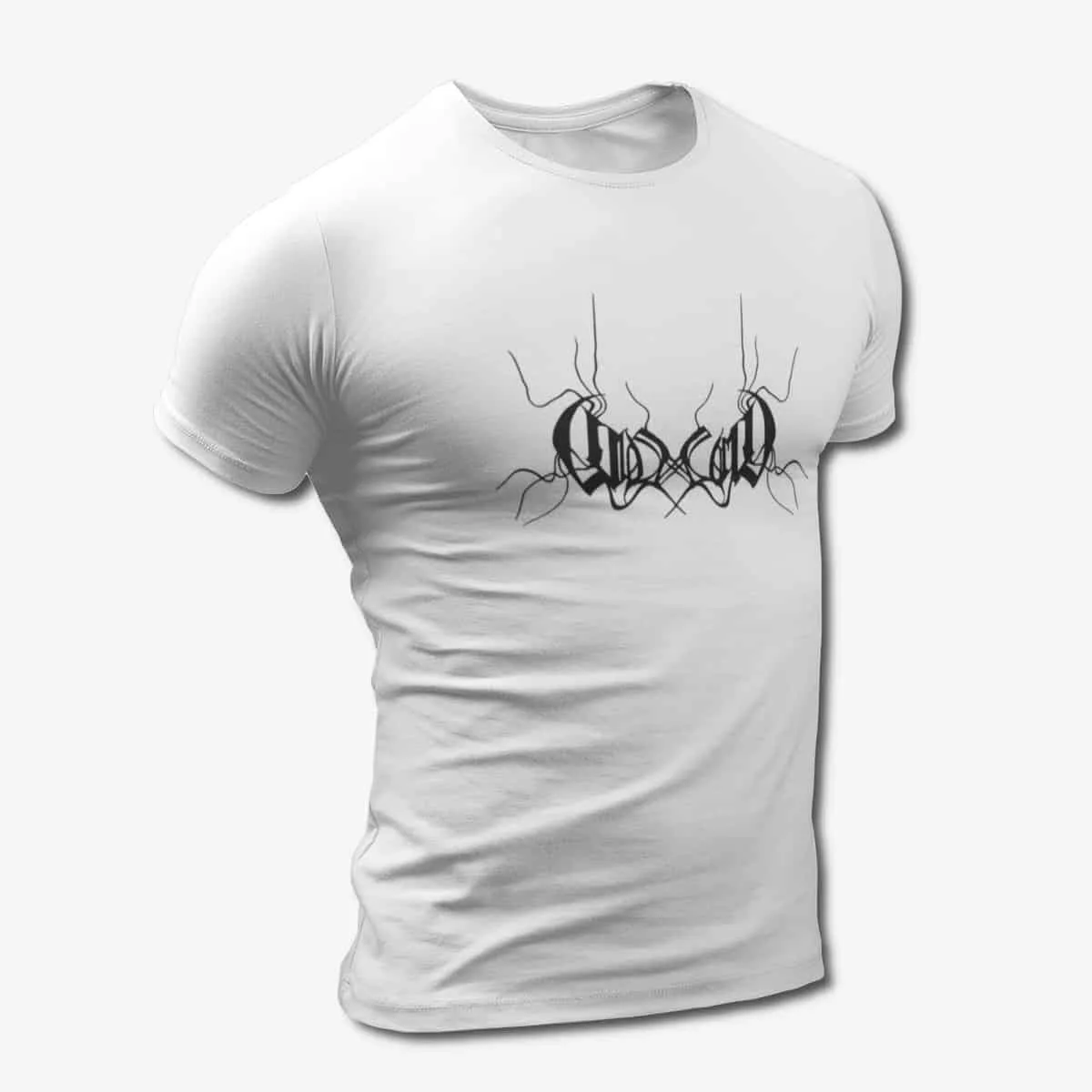 Coldworld T-Shirt, Coldworld Band Logo White T-Shirt, Depressive Black Metal Merchandise