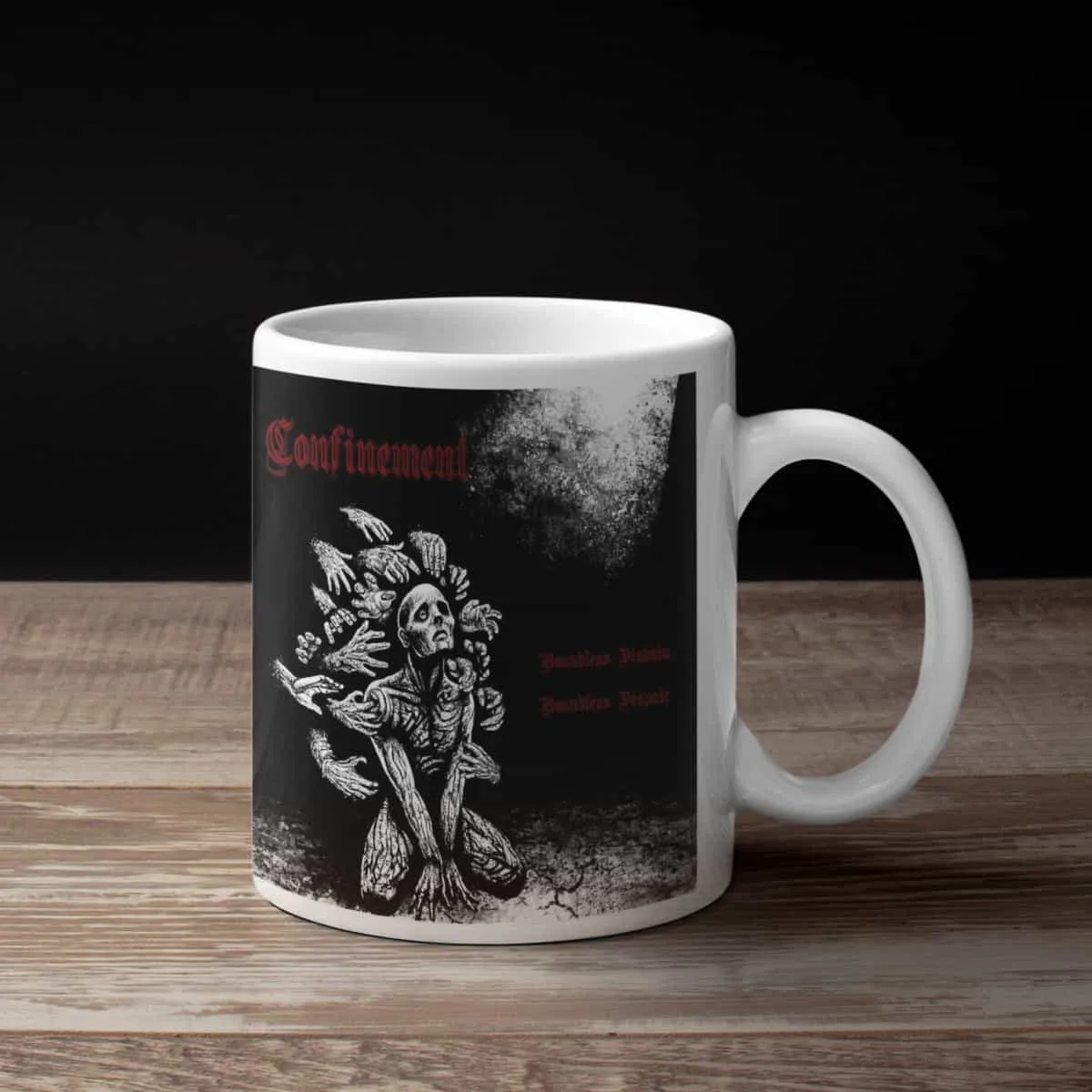 Confinement Coffee Mug, Confinement Boundless Disdain Boundless Despair Coffee Mug