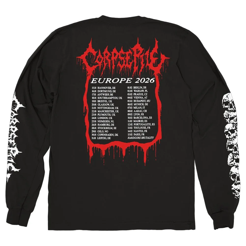 CORPSE PILE "Europe 2026" Longsleeve Long Sleeve