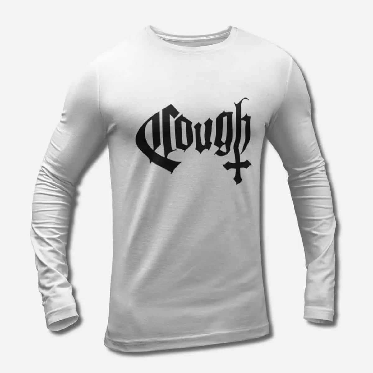 Cough Band Long Sleeve T-Shirt, Cough Logo Longsleeve T-Shirt, Doom Metal Merch