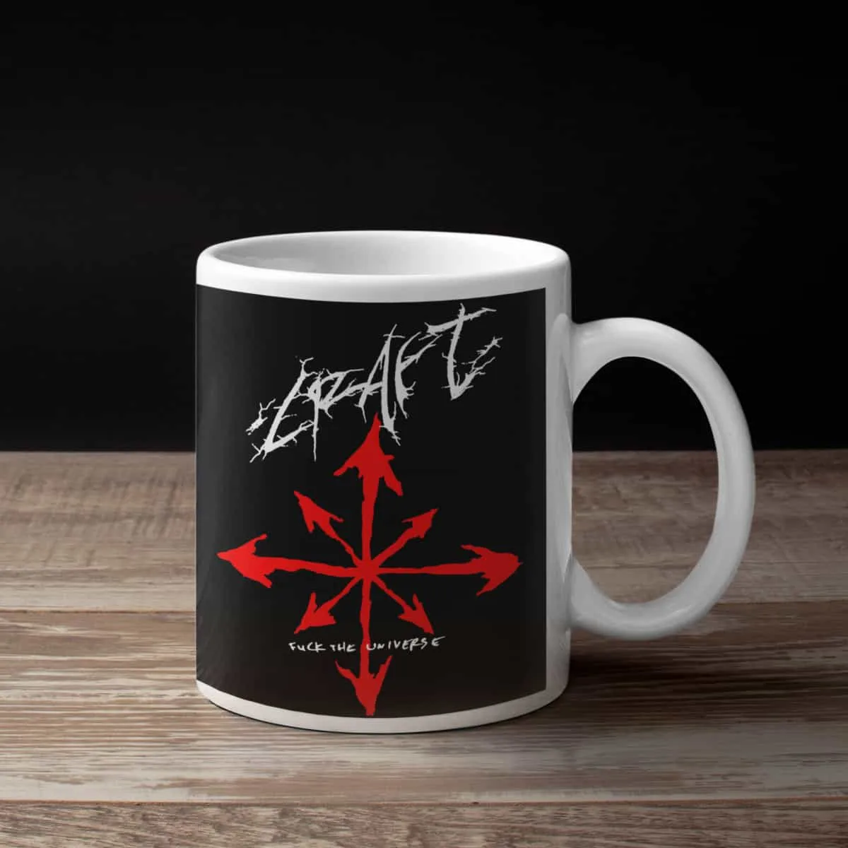 Craft Coffee Mug, Craft Fuck the Universe Coffee Mug