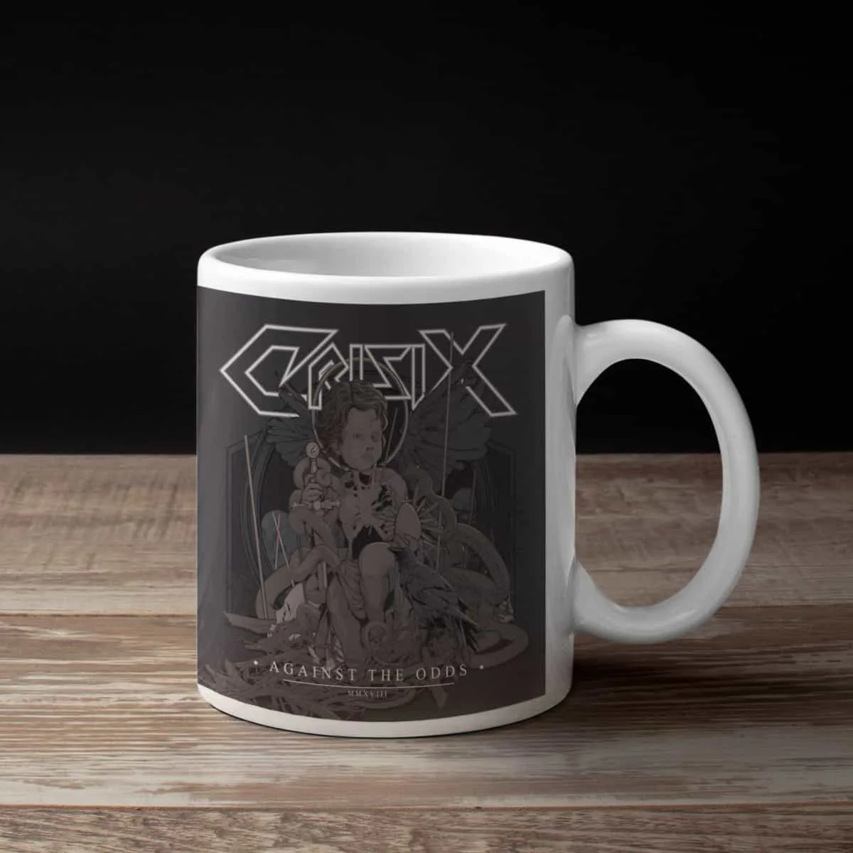 Crisix Coffee Mug, Crisix Against The Odds Coffee Mug