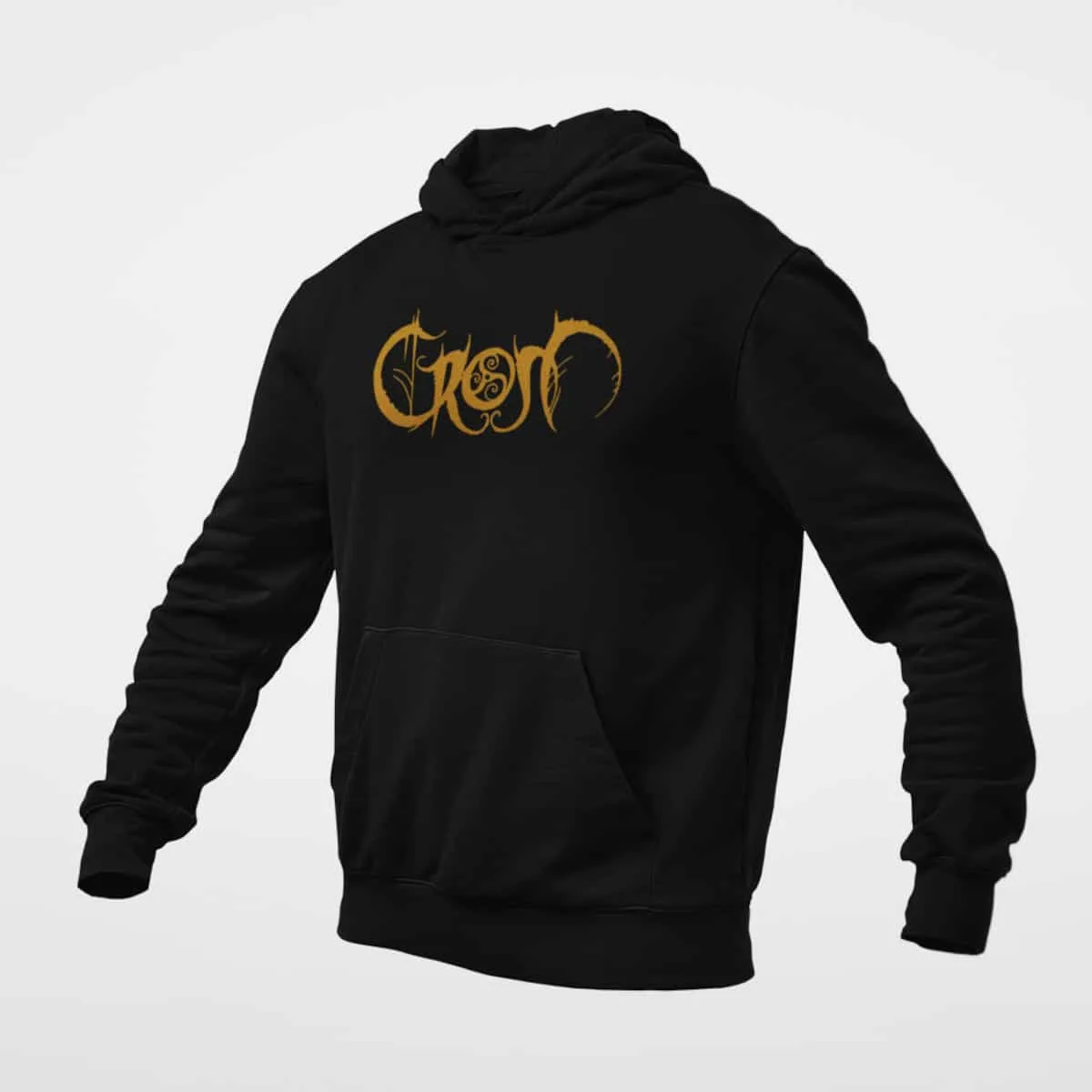 Crom Hoodie, Crom Logo Black Hoodie, Viking Metal Merchandise