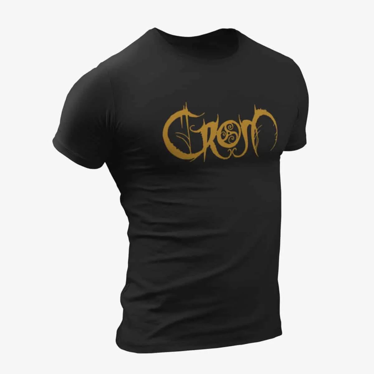 Crom T-Shirt, Crom Logo Black T-Shirt, Viking Metal Merchandise