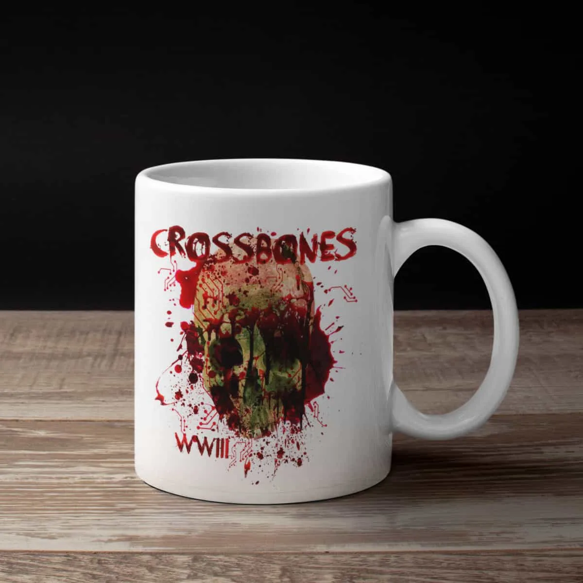 Crossbones Coffee Mug, Crossbones WWIII Coffee Mug