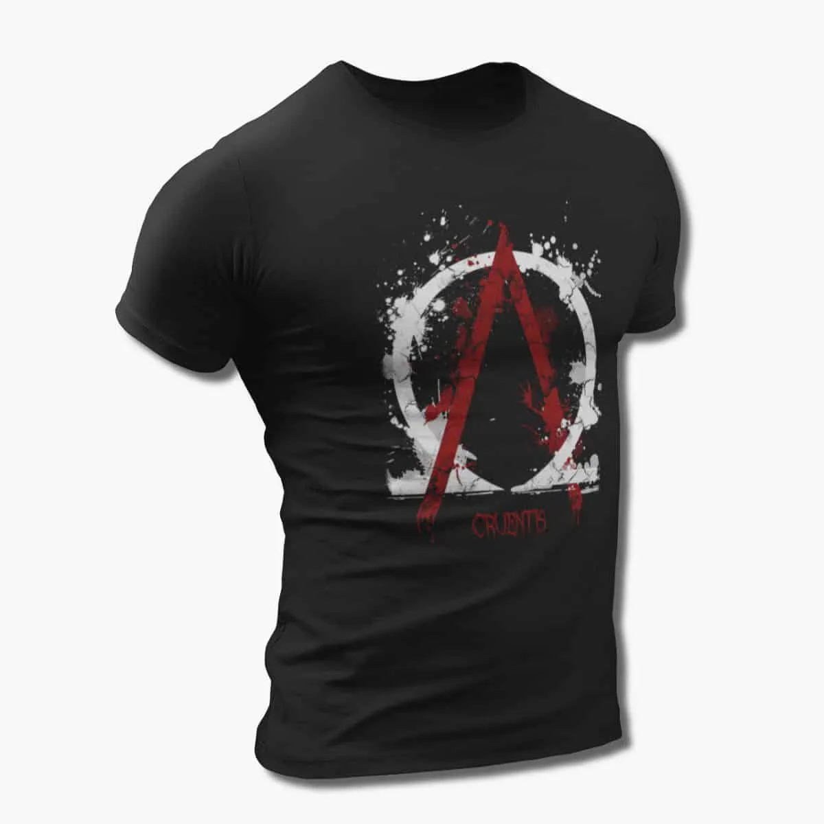 Cruentis Band T-Shirt, Cruentis Alpha and Omega Artwork Black T-Shirt, Progressive Metal, Post-Black Metal Merchandise