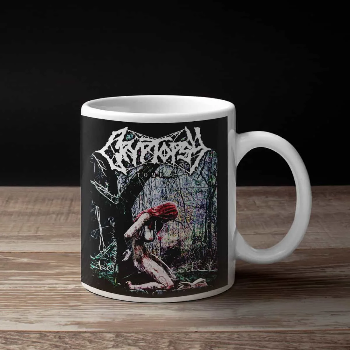 Cryptopsy Coffee Mug, Cryptopsy The Book of Suffering Tome 1 Coffee Mug