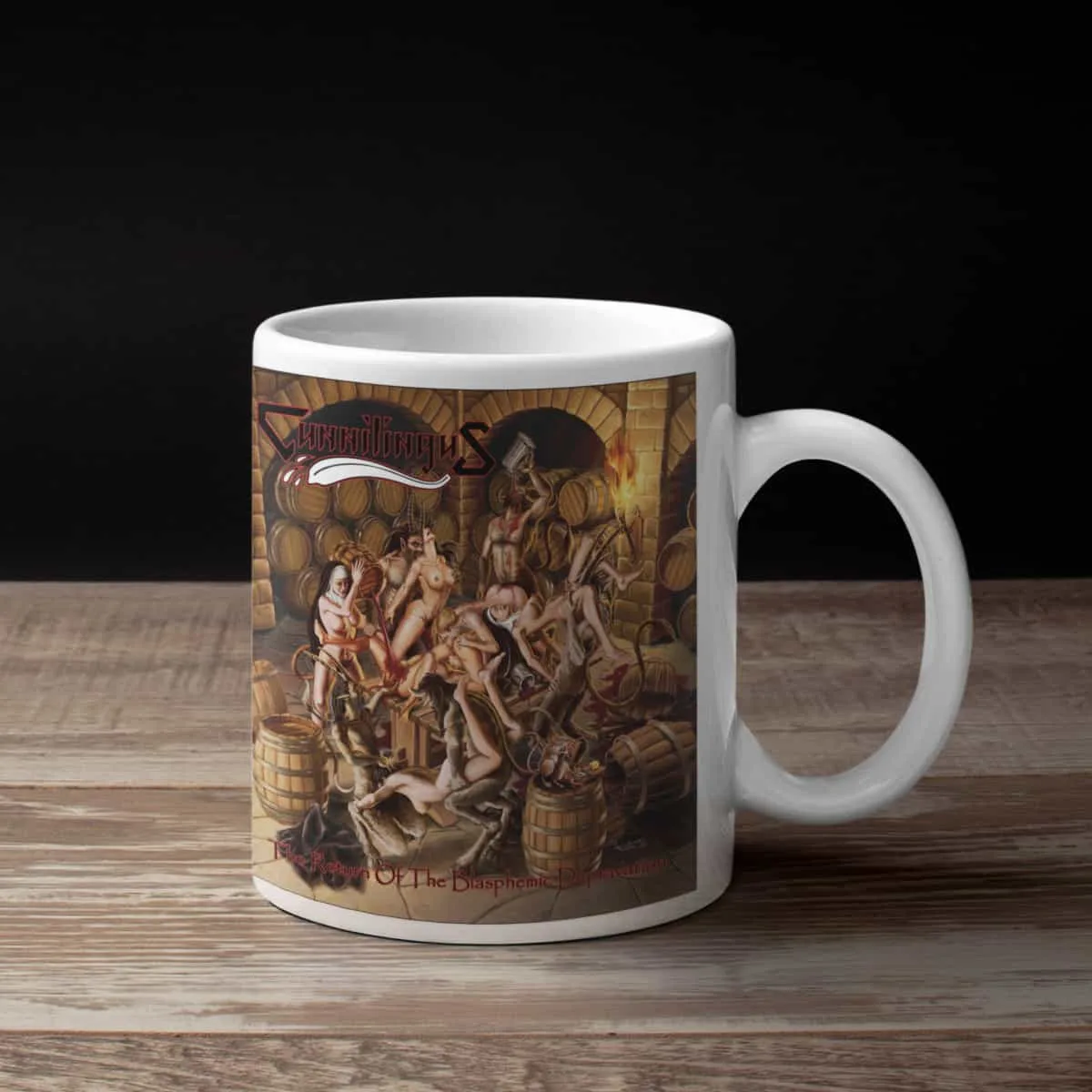 Cunnilingus Coffee Mug, Cunnilingus The Return Of The Blasphemic Depravation Coffee Mug