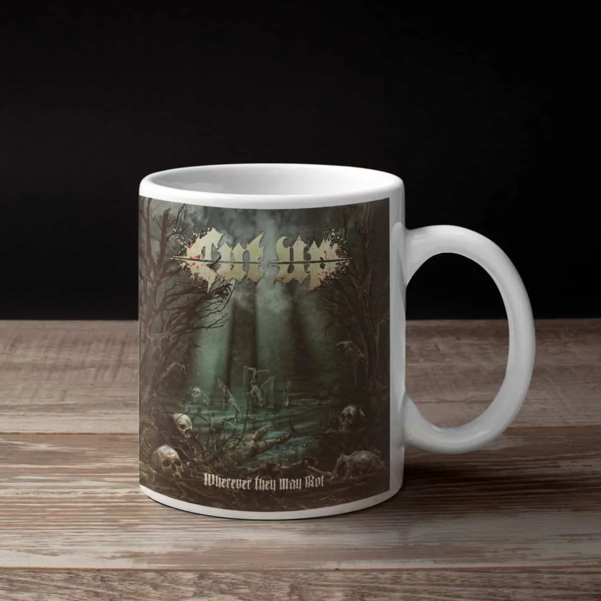 Cut Up Band Coffee Mug, Cut Up Wherever They May Rot Mug