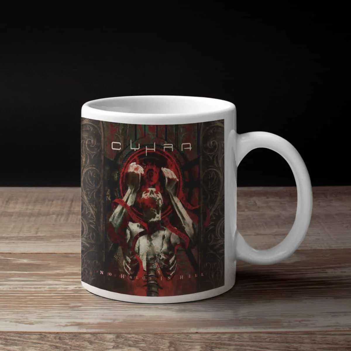 CyHra Coffee Mug, CyHra No Halos In Hell Coffee Mug