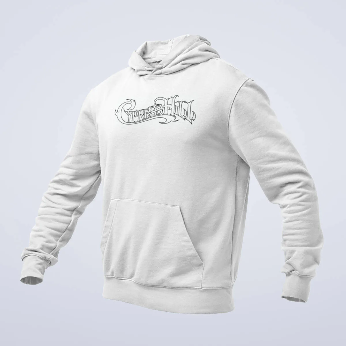 Cypress Hill Hoodie, Cypress Hill Band Logo White Hoodie, Nu Metal Merchandise