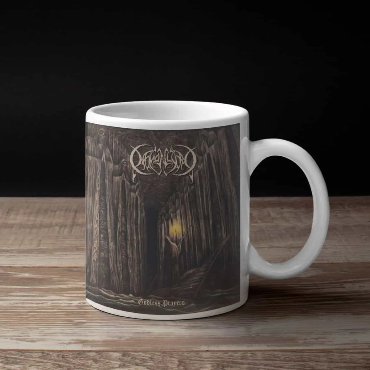Daemonlord Coffee Mug, Daemonlord Godless Prayers Coffee Mug