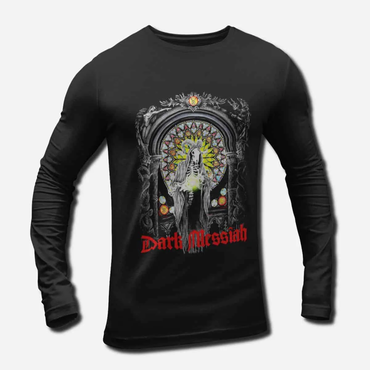 Dark Messiah Band Long Sleeve T-Shirt, Dark Messiah Artwork Longsleeve T-Shirt, Thrash Metal, Groove Metal Merch