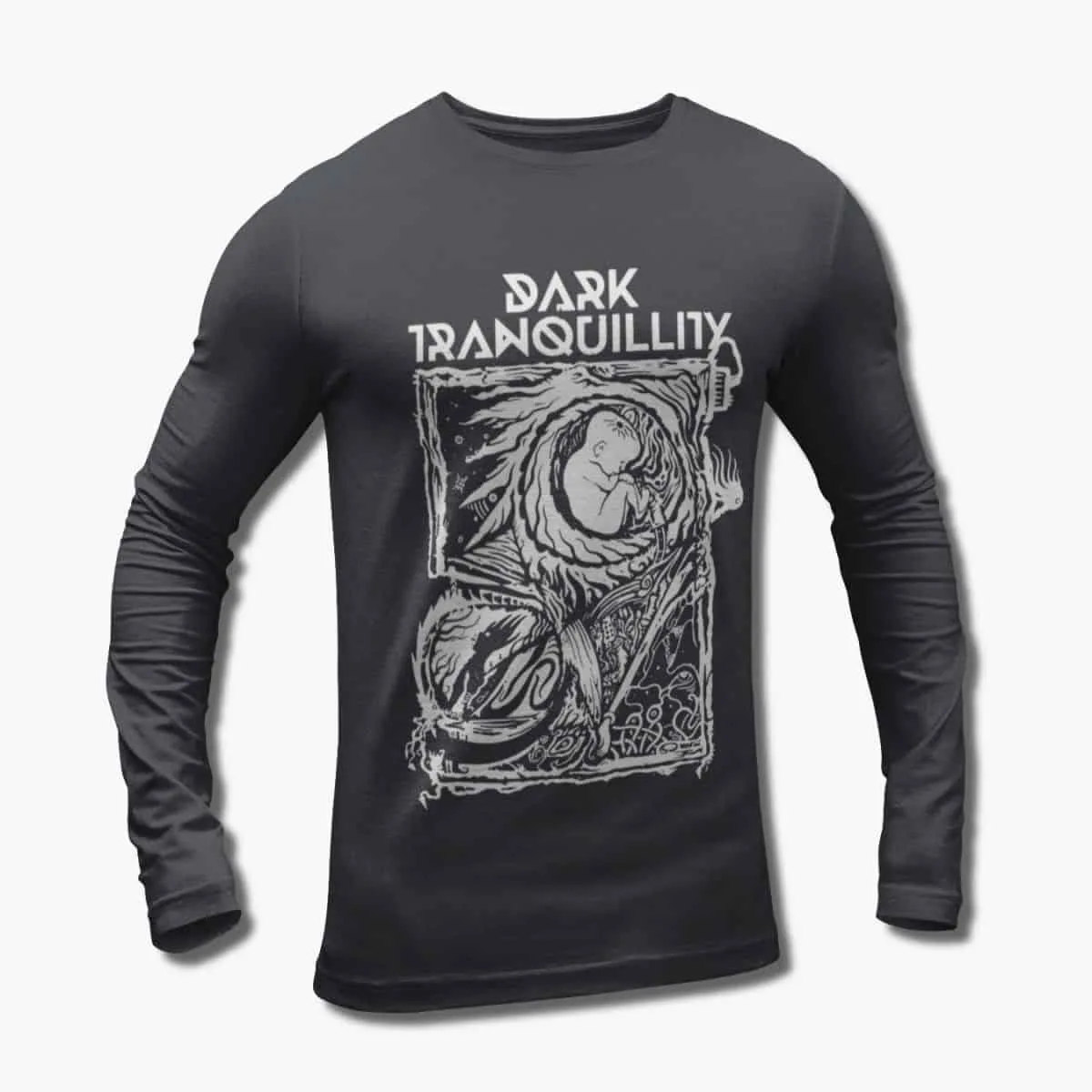 Dark Tranquillity Band Long Sleeve T-Shirt, Dark Tranquillity Artwork Longsleeve T-Shirt, Melodic Death Metal Merchandise