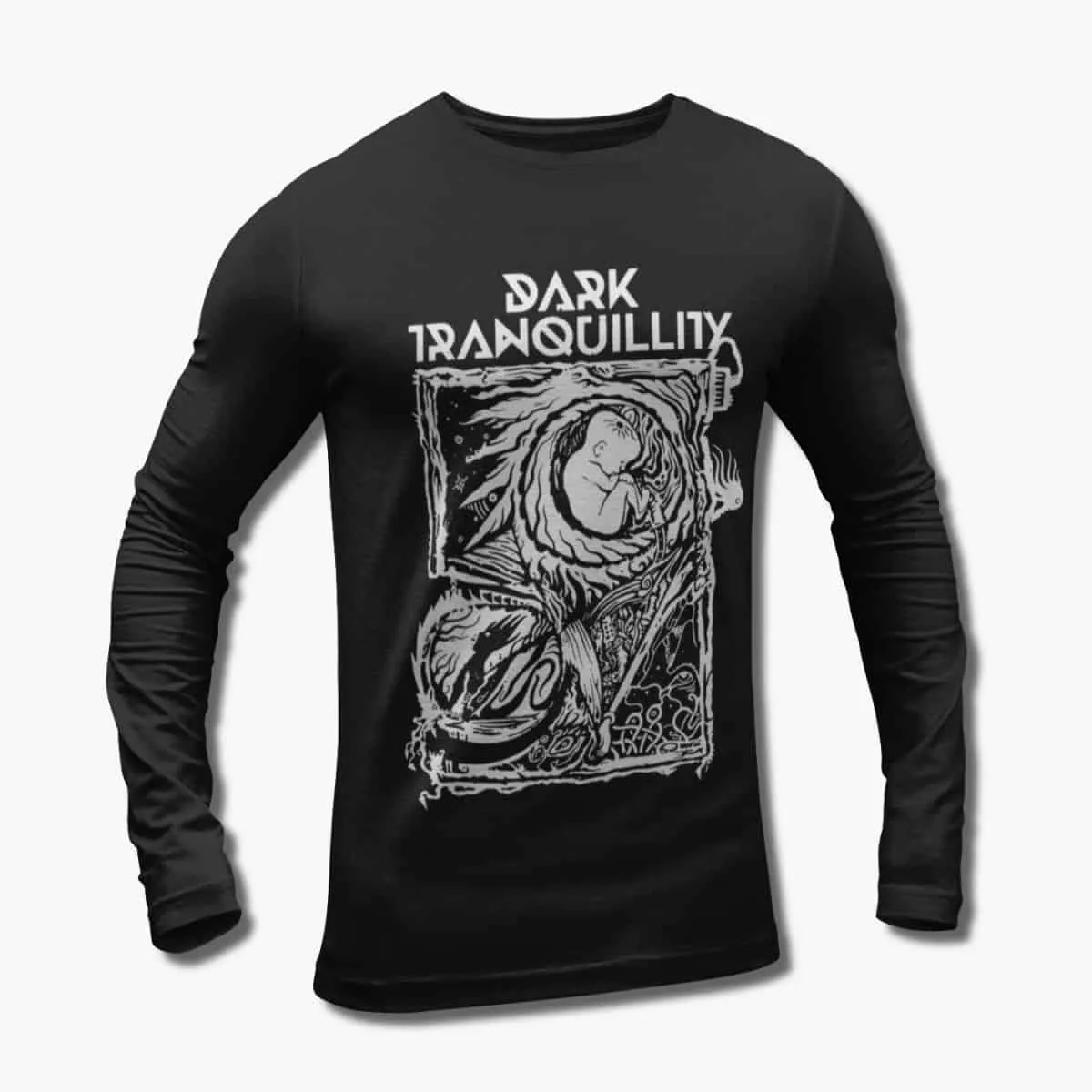 Dark Tranquillity Band Long Sleeve T-Shirt, Dark Tranquillity Artwork Longsleeve T-Shirt, Melodic Death Metal Merchandise