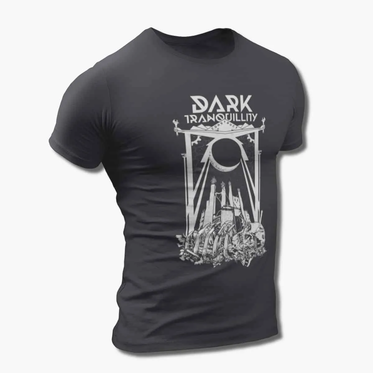 Dark Tranquillity Band T-Shirt, Dark Tranquillity Construct Artwork T-Shirt, Melodic Death Metal Merchandise