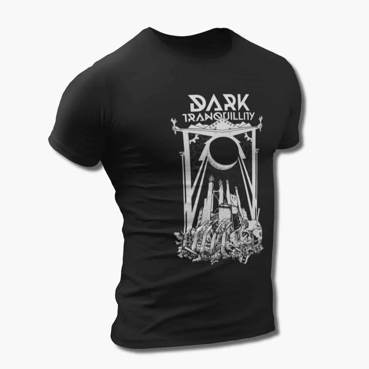 Dark Tranquillity Band T-Shirt, Dark Tranquillity Construct Artwork T-Shirt, Melodic Death Metal Merchandise