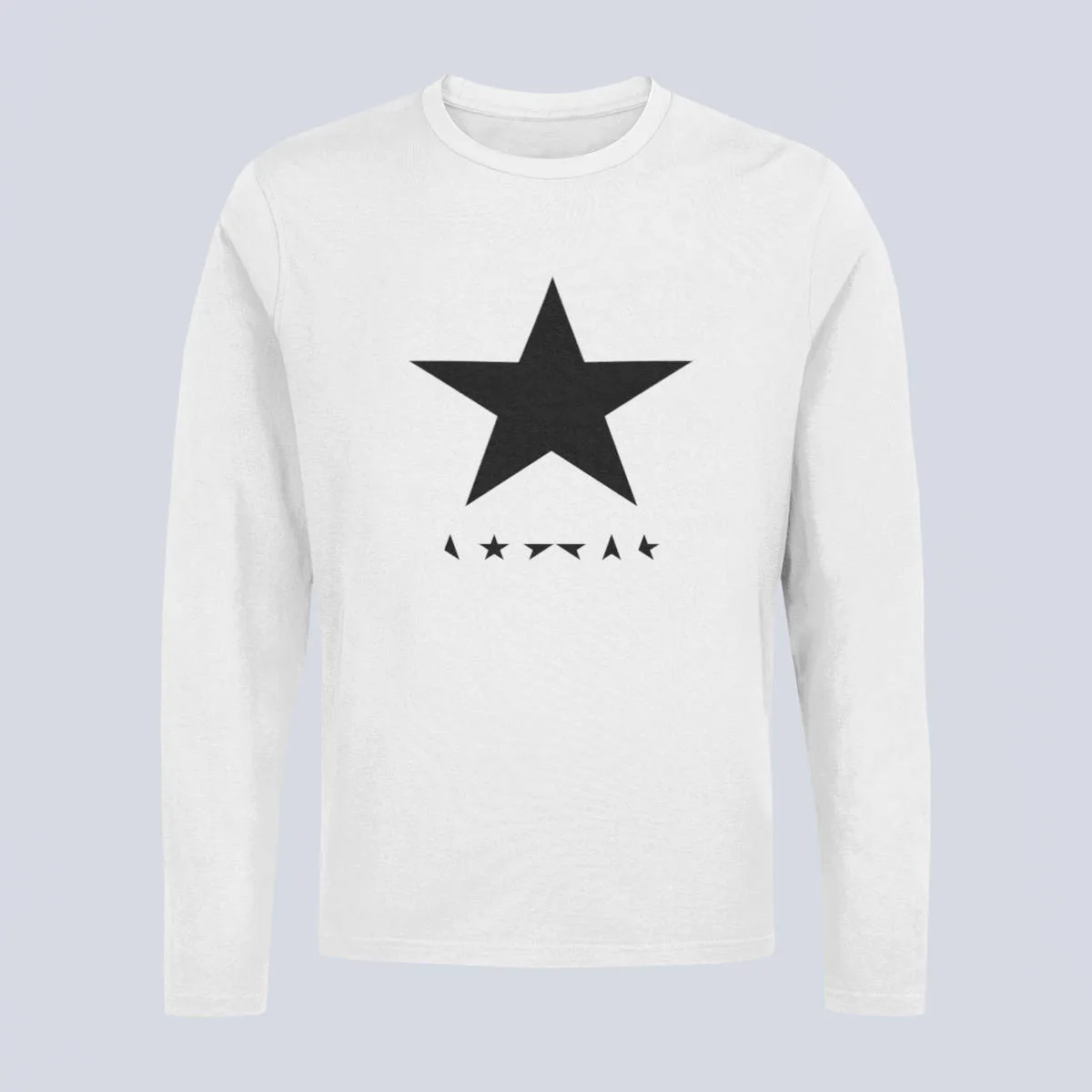 David Bowie Longsleeve T-Shirt, David Bowie Blackstar White Long Sleeve, Electronic Rock Merchandise