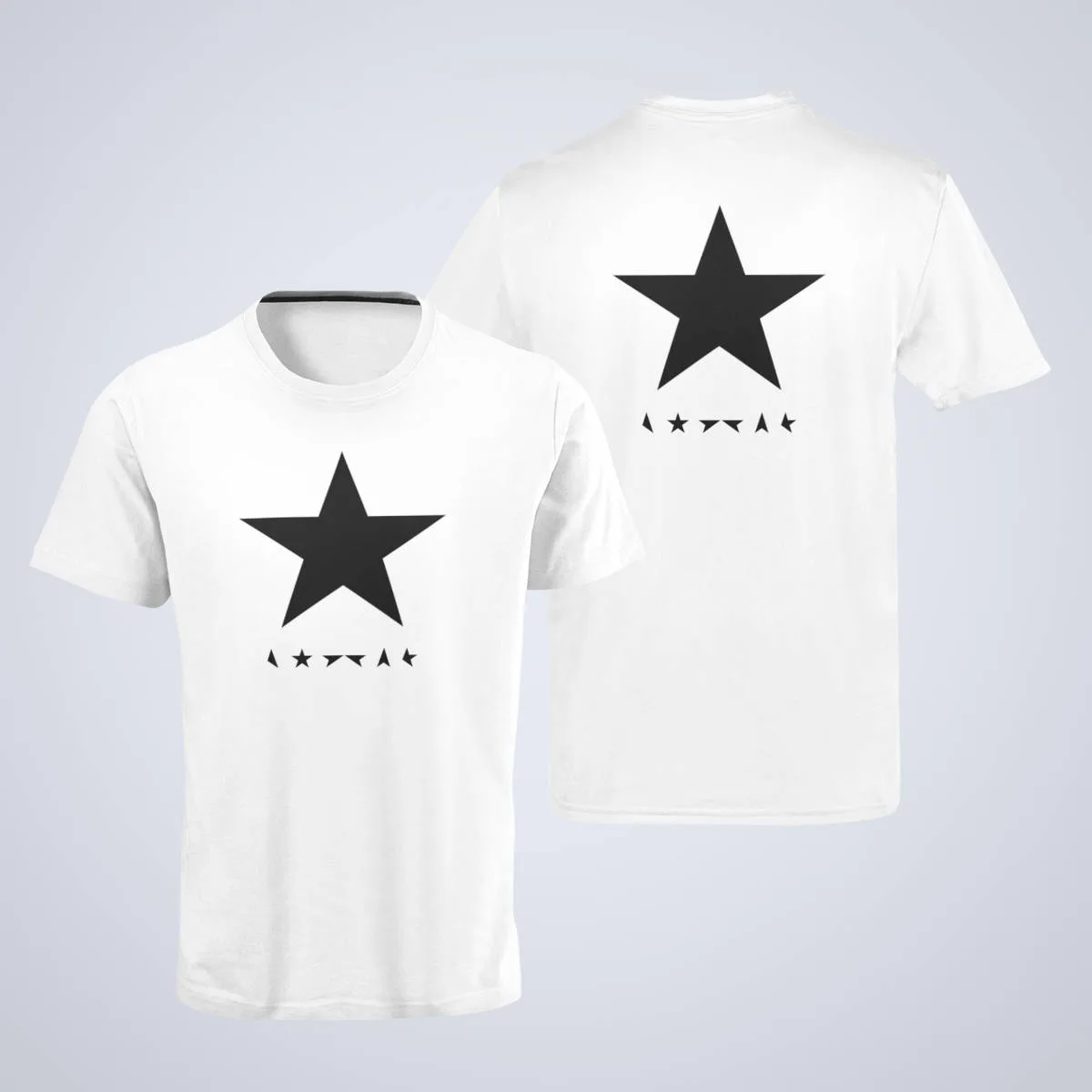 David Bowie T-Shirt, David Bowie Blackstar White T-Shirt, Electronic Rock Merchandise