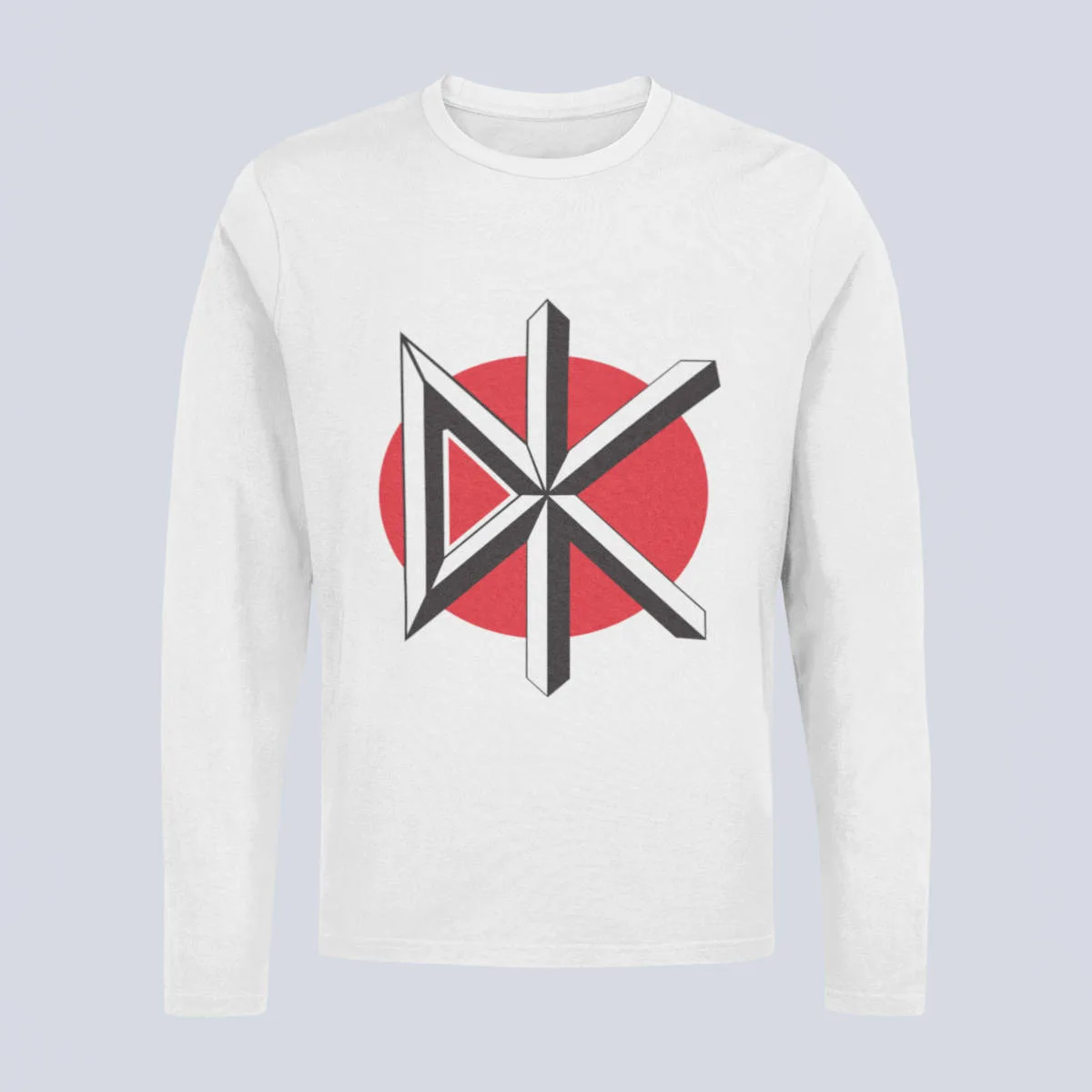 Dead Kennedys Longsleeve T-Shirt, Dead Kennedys Band Logo White Long Sleeve, Punk Rock Merchandise