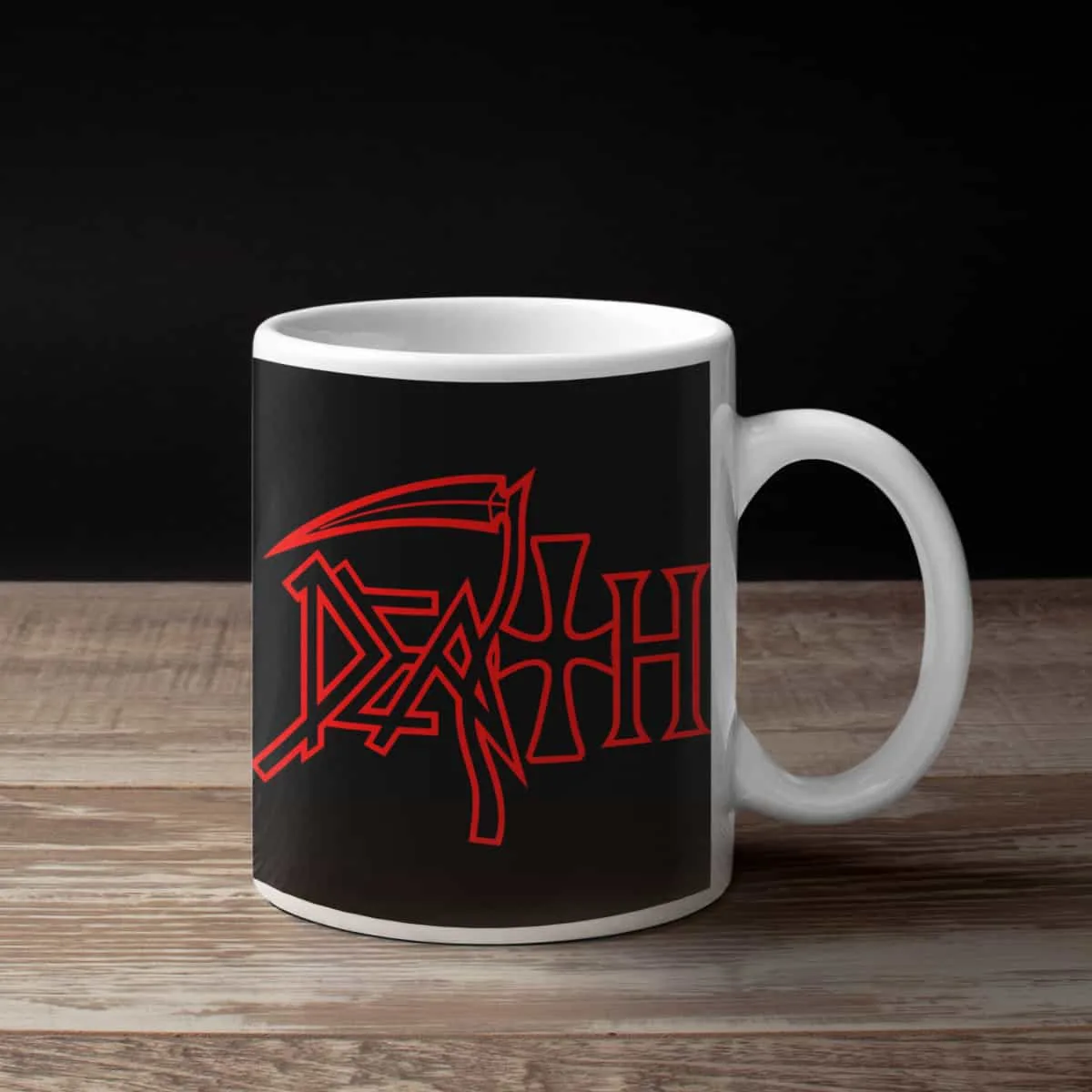 Death Coffee Mug, Death Artwork Coffee Mug