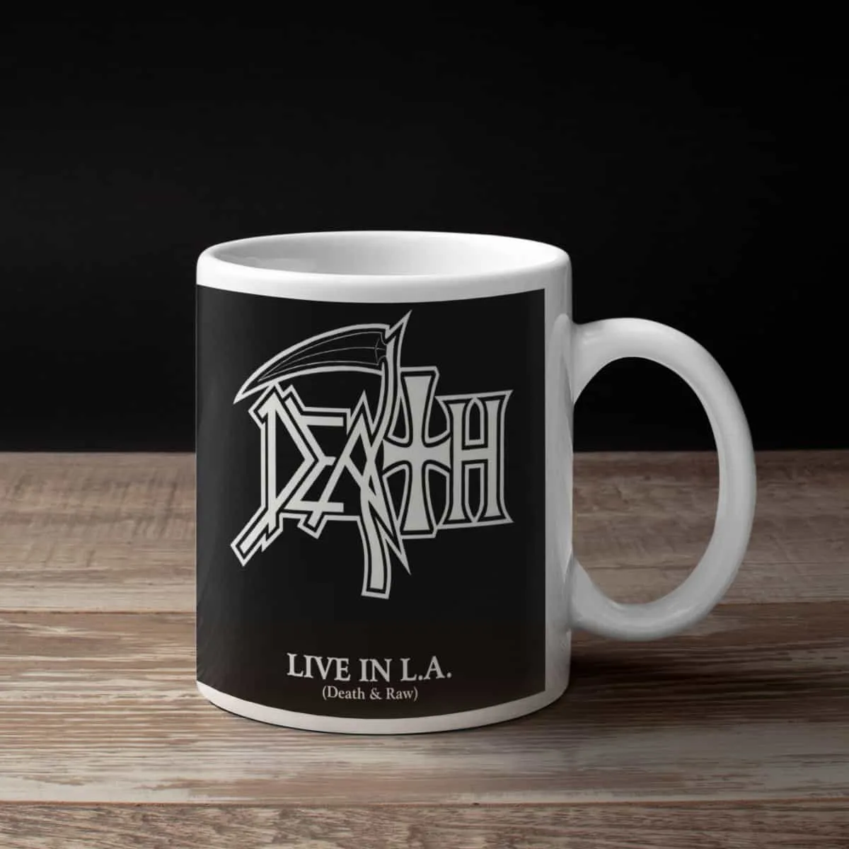 Death Coffee Mug, Death Live In LA Coffee Mug