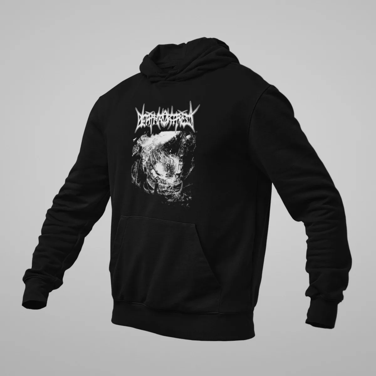 Death Fortress Band Hoodie, Among the Ranks of the Unconquerable Hooded Sweatshirt, Black Metal Merch