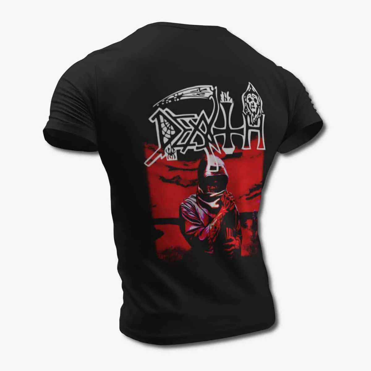 Death T-Shirt, Death Leprosy Black T-Shirt, Progressive Death Metal Merchandise