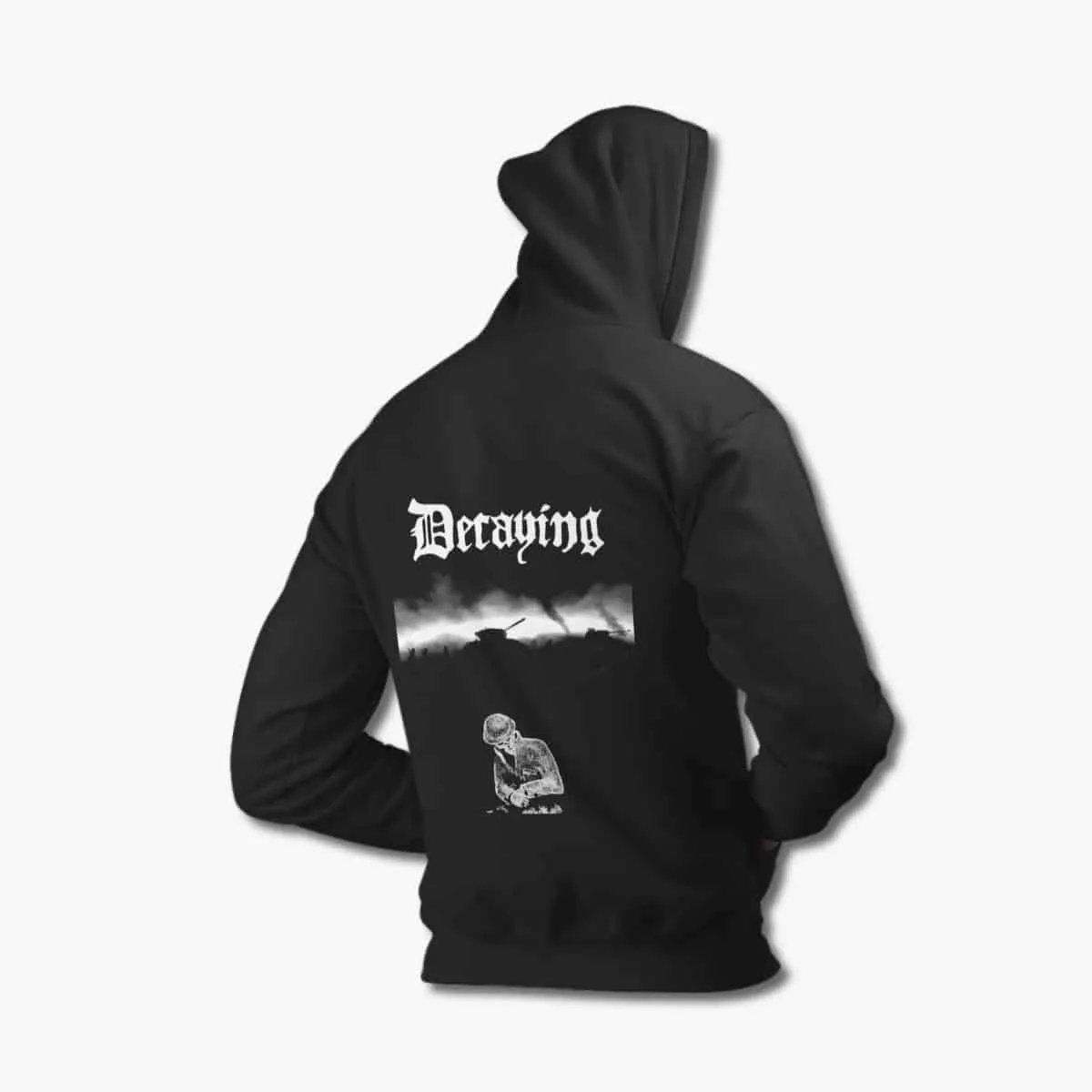 Decaying Hoodie, Decaying Encirclement Black Hoodie, Death Metal Merchandise