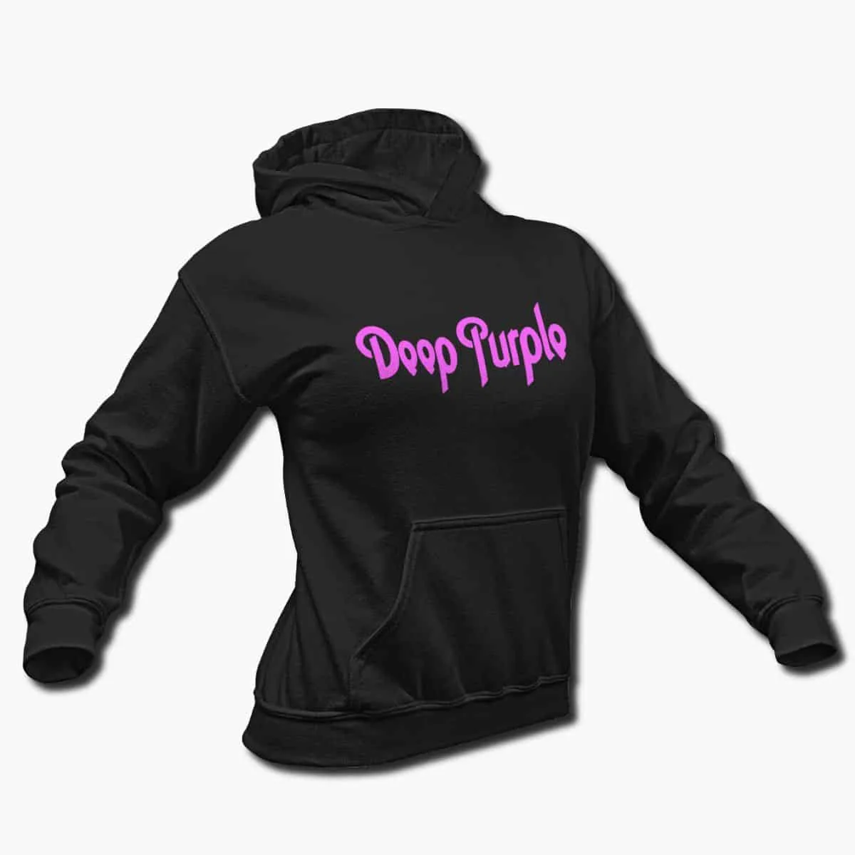 Deep Purple Band Hoodie, Deep Purple Logo Hooded Sweatshirt, Heavy Metal, Hard Rock Merchandise
