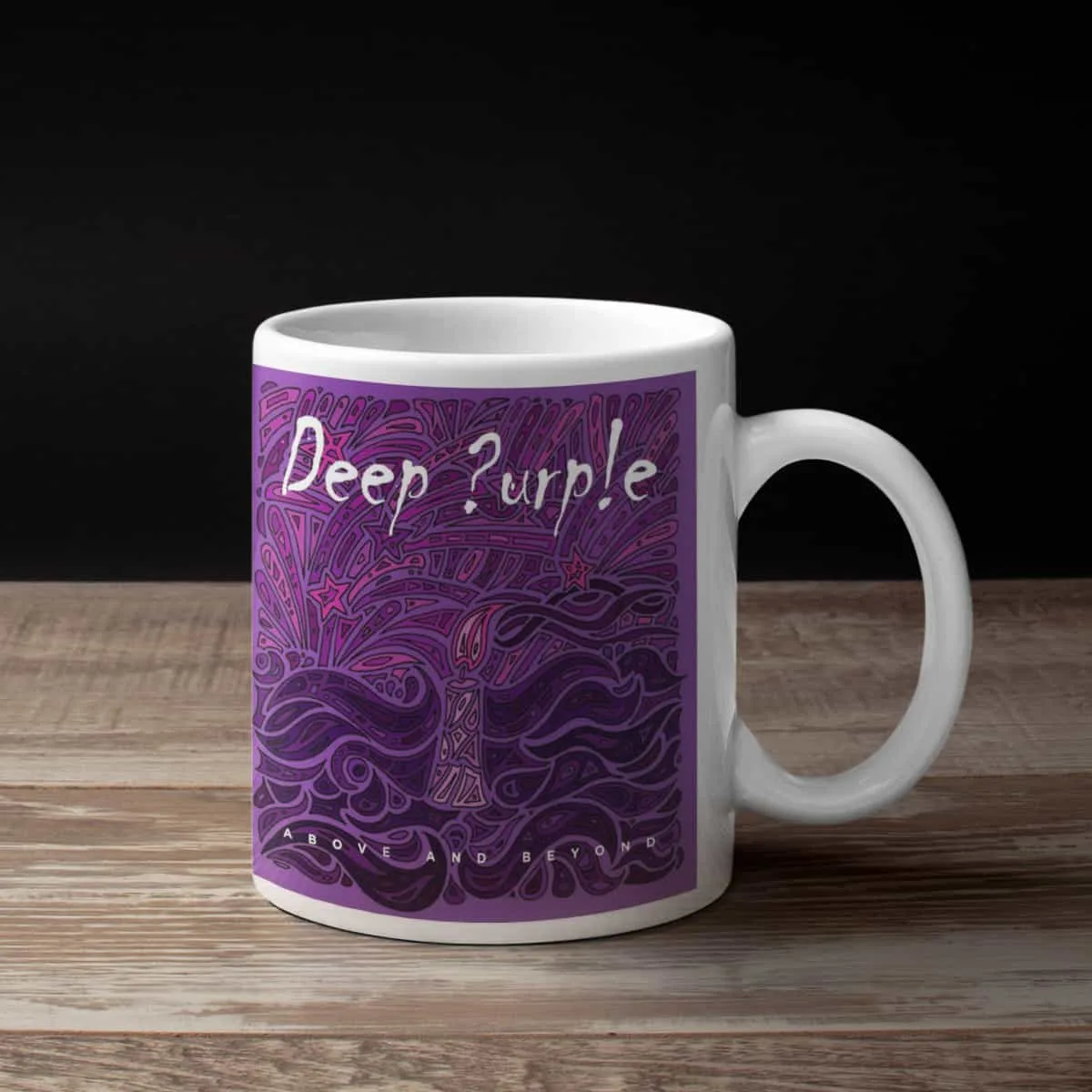 Deep Purple Coffee Mug, Deep Purple Above and Beyond Coffee Mug