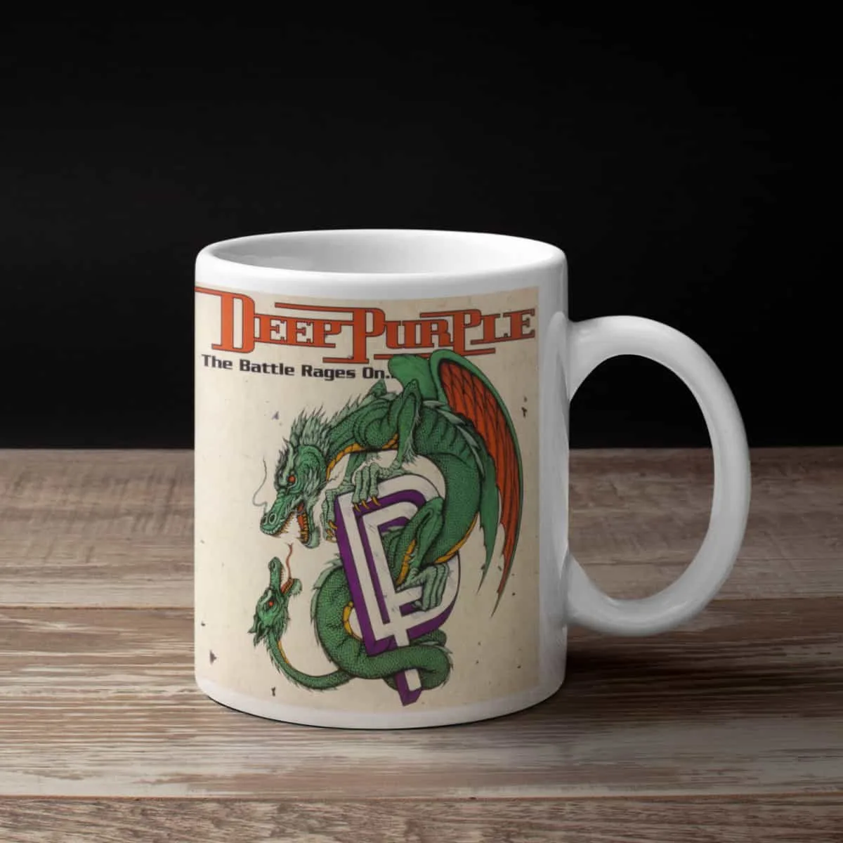 Deep Purple Coffee Mug, Deep Purple The Battle Rages On Coffee Mug