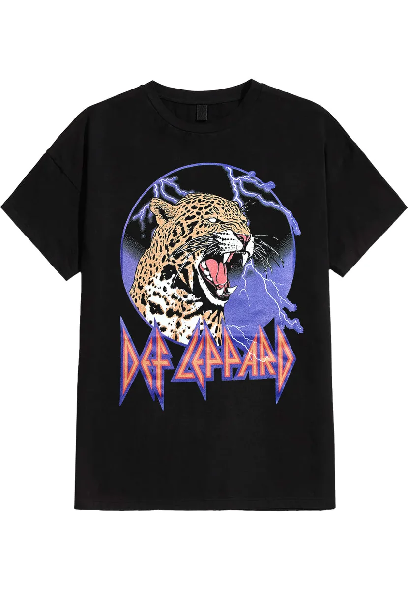 Def Leppard Lightning Leopard T-Shirt