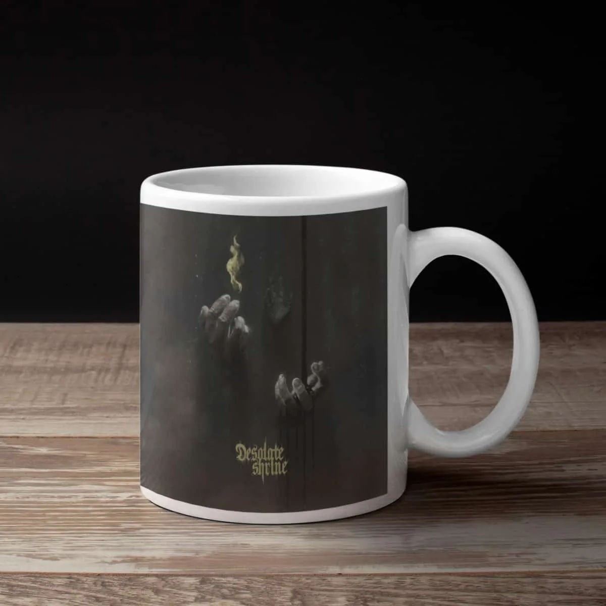 Desolate Shrine Coffee Mug, Desolate Shrine Deliverance from the Godless Void Coffee Mug