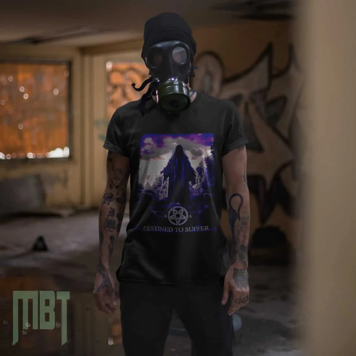 Destined to Suffer Band T-Shirt, Destined to Suffer Artwork Black T-Shirt, Black Metal Merchandise