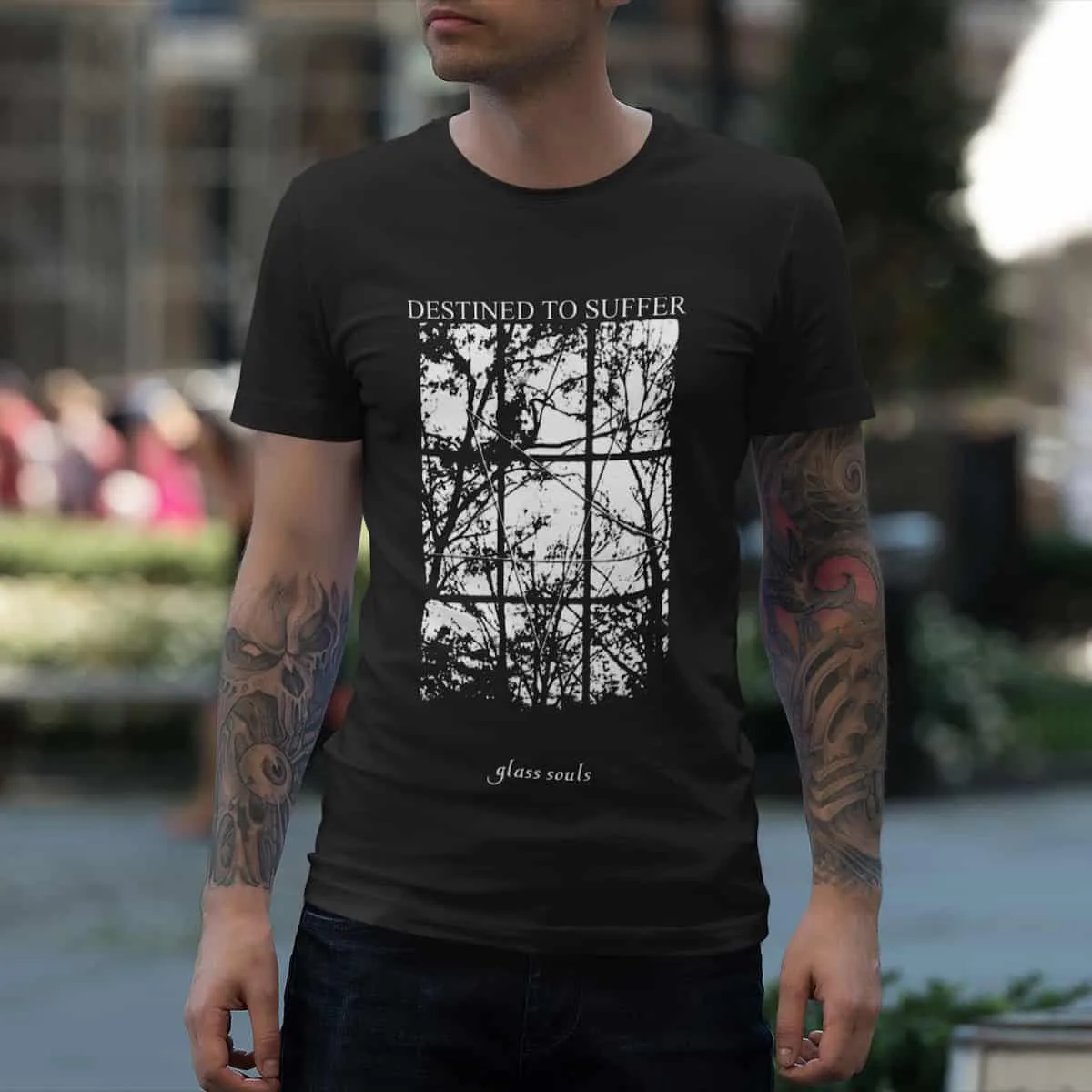 Destined to Suffer T-Shirt, Destined to Suffer Glass Souls Black T-Shirt