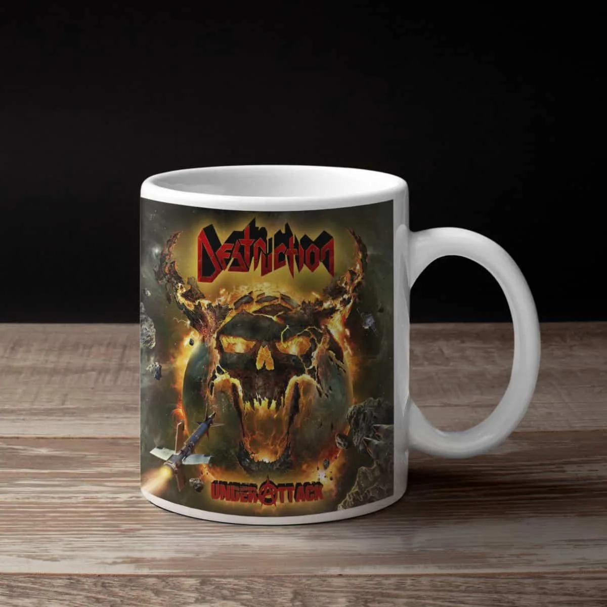 Destruction Band Coffee Mug, Destruction Under Attack Mug