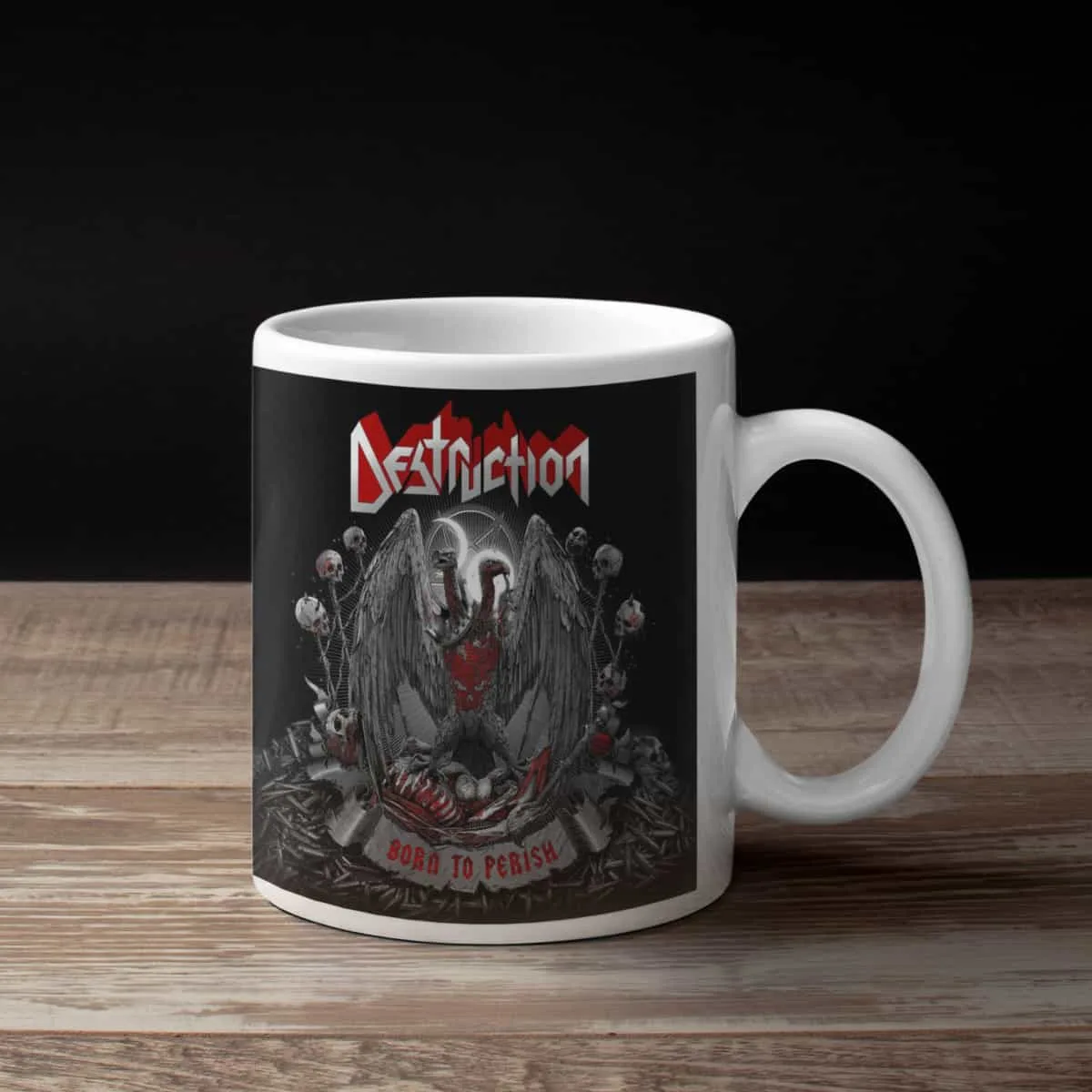 Destruction Coffee Mug, Destruction Born To Perish Coffee Mug