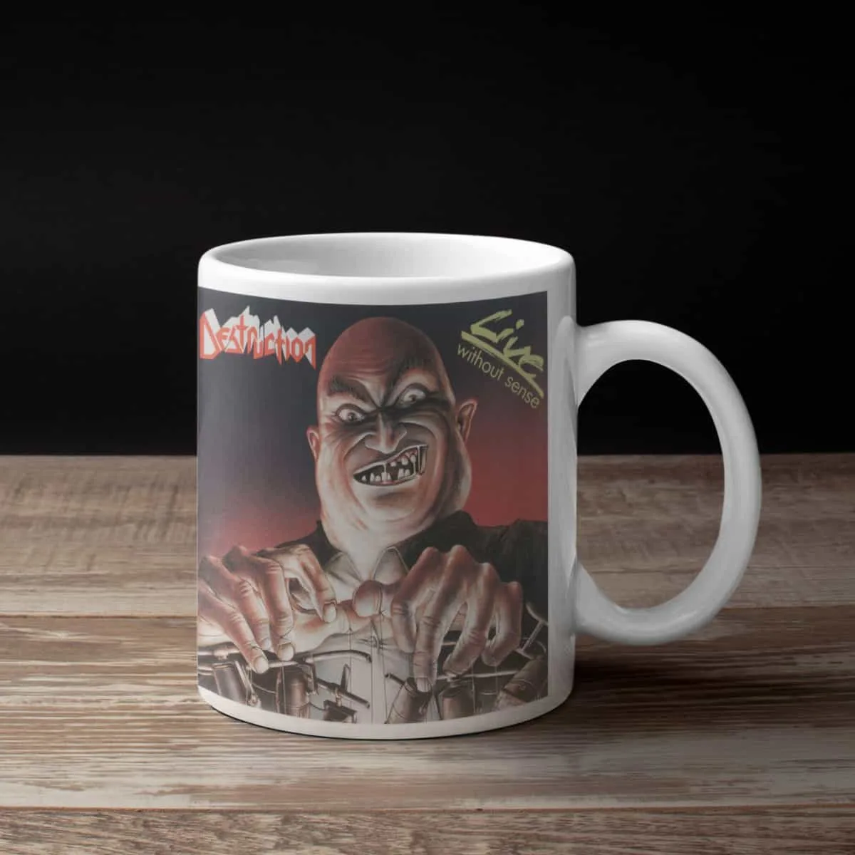 Destruction Coffee Mug, Destruction Live Without Sense Coffee Mug