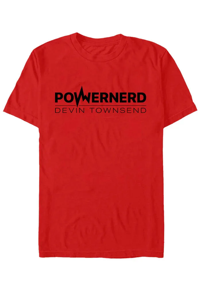 Devin Townsend Powernerd Logo Red T-Shirt