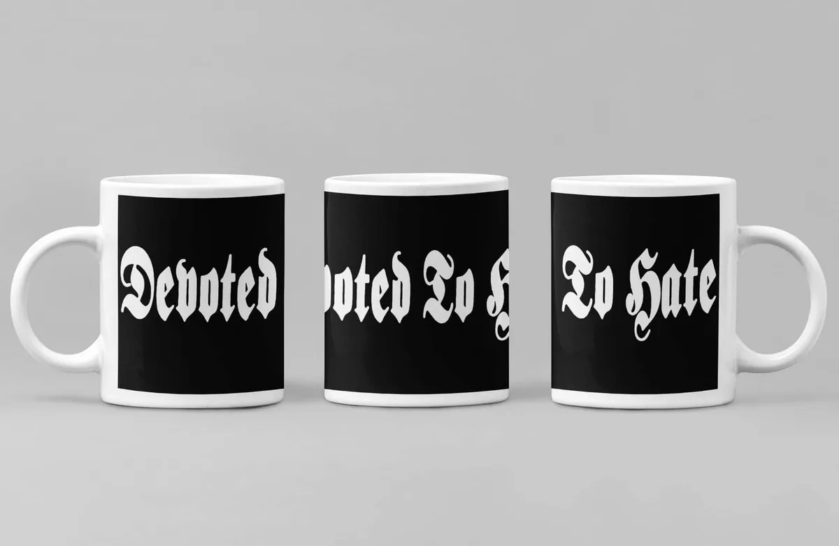 Devoted to Hate Coffee Mug, Devoted to Hate Logo Coffee Mug