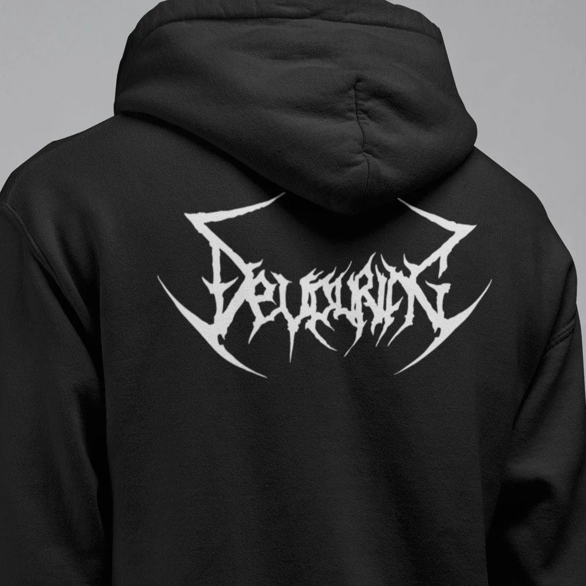 Devouring Hoodie, Devouring Logo Hooded Sweatshirt, Death Metal Merch