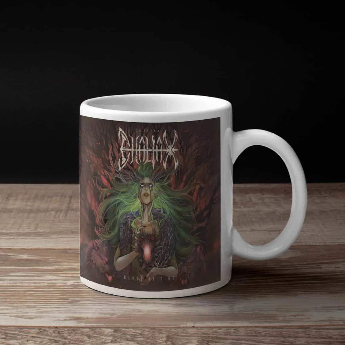 Dhaliax Coffee Mug, Dhaliax Blood on Fire Coffee Mug
