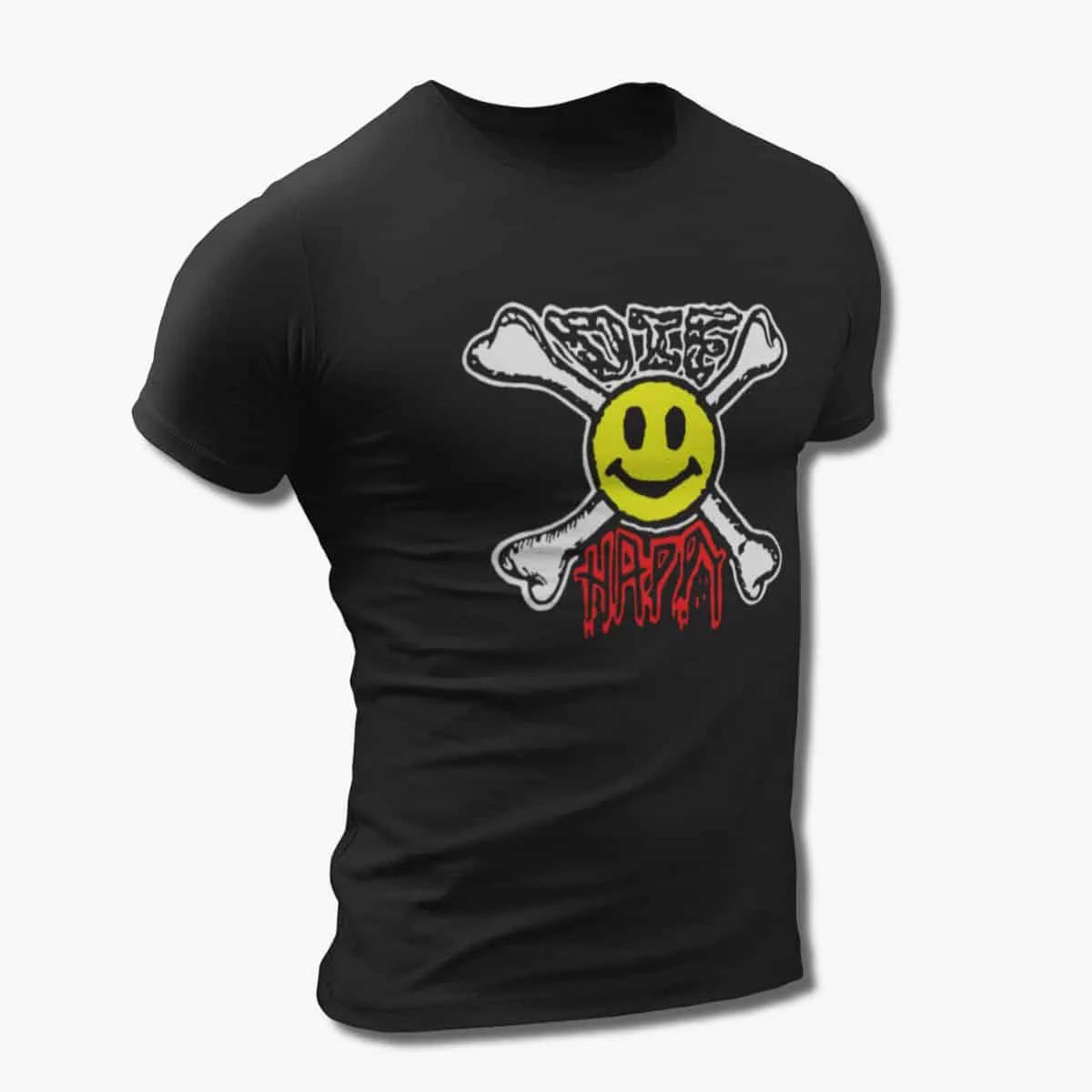 Die Happy Band T-Shirt, Die Happy Logo T-Shirt, Thrash Metal, Power Metal Merchandise