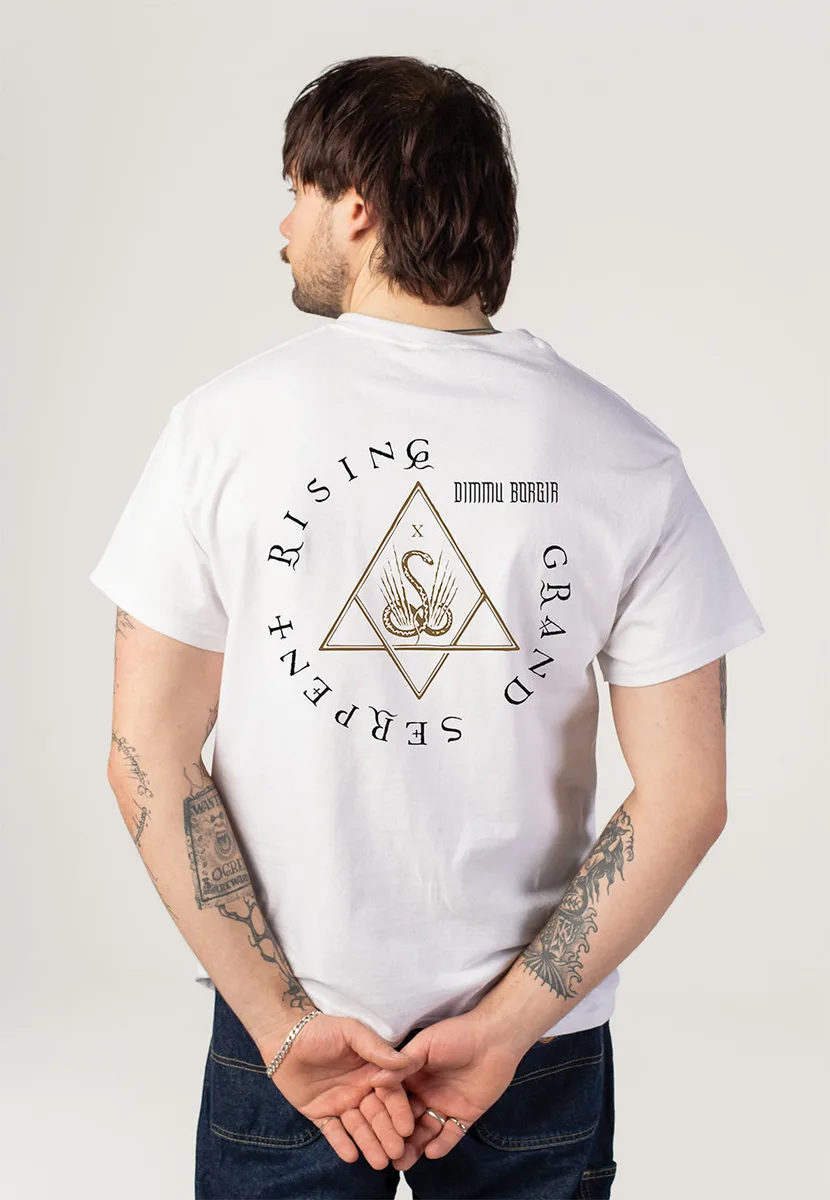 Dimmu Borgir Grand Serpent Rising White T-Shirt